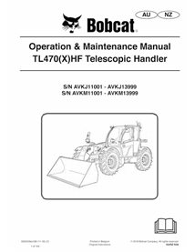 BOBCAT-TL470HF-6990358 Bobcat TL470, TL470X telescopic handler pdf operation & maintenance manual