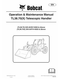 BOBCAT-TL3870-7283164 Bobcat TL3870, TL3870X manipulador telescópico pdf manual de operação e manutenção