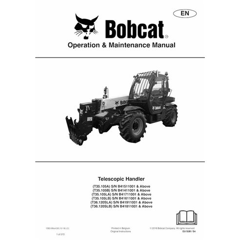 BOBCAT-T35105_T36120SL-7283189 Bobcat T35105A, T35.105B, T35105LA, T35105LB, T36120SLA, T36120SLB chariot télescopique pdf ma...