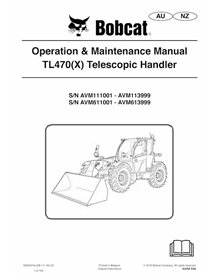 BOBCAT-TL470-6990337 Bobcat TL470, TL470X chariot télescopique pdf manuel d'utilisation et d'entretien