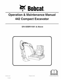 BOBCAT-6987203-OM Bobcat 442 excavadora compacta pdf manual de operación y mantenimiento