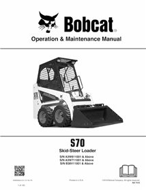BOBCAT-S70-6986660 Bobcat S70 chargeuse compacte pdf manuel d'utilisation et d'entretien