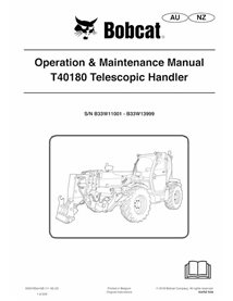 BOBCAT-T40180-6990782 Bobcat T40180 chariot télescopique pdf manuel d'utilisation et d'entretien