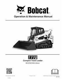 BOBCAT-T770-7371420-OM Bobcat T770 compact track loader pdf operation and maintenance manual