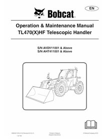 BOBCAT-TL470HF-6990357 Bobcat TL470, TL470X telescopic handler pdf operation & maintenance manual