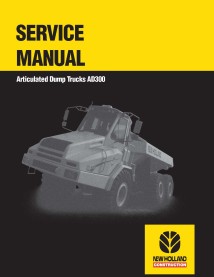 Manual de serviço do caminhão articulado New Holland AD300 - New Holland Construction manuais