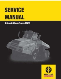 Manual de servicio del camión articulado New Holland AD250 - New Holland Construcción manuales - NH-6045614101