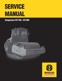 Manuel d'entretien du compacteur New Holland CV1100 / CV1500 - Construction New Holland manuels - NH-6045613100