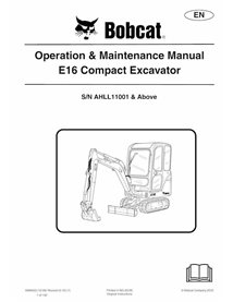 BOBCAT-E16-6989423 Manual de operação e manutenção da escavadeira compacta Bobcat E16