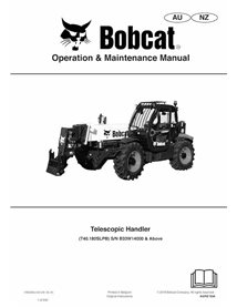 BOBCAT-T40180SLP-7283383 Bobcat T40180SLPB manipulador telescópico pdf manual de operação e manutenção