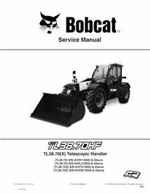 BOBCAT-TL3870-7311032 Bobcat TL3870, TL3870X manipulador telescópico pdf manual de servicio