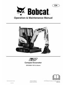 BOBCAT-E27-7349757 Manuel d'utilisation et d'entretien de la pelle compacte Bobcat E27 pdf