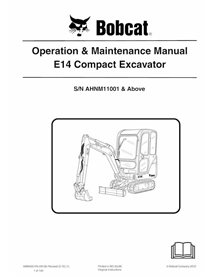 BOBCAT-E14-6989420 Manuel d'utilisation et d'entretien de la pelle compacte Bobcat E14 pdf