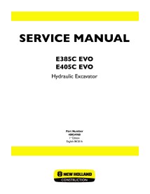 Manual de servicio de la excavadora New Holland E385C EVO / E405C EVO - New Holland Construcción manuales - NH-48024968