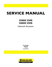 New Holland E385C EVO / E405C EVO excavator service manual - New Holland Construction manuals - NH-48024968