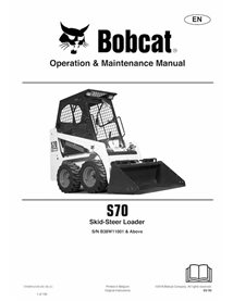 BOBCAT-S70-7243981 Bobcat S70 cargador de dirección deslizante pdf manual de operación y mantenimiento