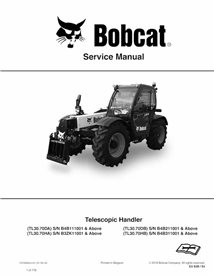 BOBCAT-TL3070-7319660 Bobcat L3070DA, TL3070HA, TL3070DB, TL3070HB chariot télescopique pdf manuel d'entretien