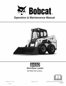 BOBCAT-S450-6990811 Bobcat S450 cargador de dirección deslizante pdf manual de operación y mantenimiento