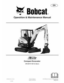 BOBCAT-E35z-7323256 Manuel d'utilisation et d'entretien de la pelle compacte Bobcat E35Z pdf