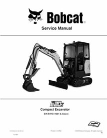BOBCAT-E20z-7416756-SM Bobcat E20z compact excavator pdf service manual