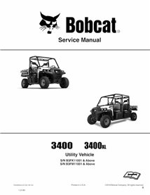 BOBCAT-3400-7255694 Bobcat 3400, 3400XL utility vehicle pdf service manual