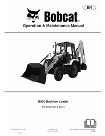 BOBCAT-B900-7371579-OM Bobcat B900 backhoe loader pdf operation and maintenance manual