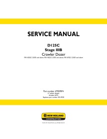 New Holland D125C Stage IIIB crawler dozer service manual - New Holland Construction manuals - NH-47907874