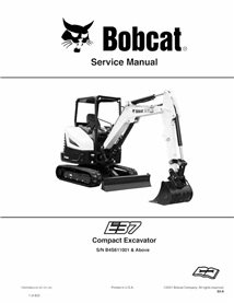 BOBCAT-E37-7362438-SM Manual de serviço em pdf da escavadeira compacta Bobcat E37
