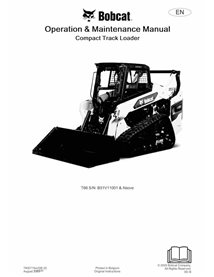 BOBCAT-T66-7400115-OM Manual de operación y mantenimiento del cargador compacto de orugas Bobcat T66 en pdf