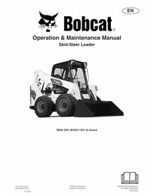 BOBCAT-S650-7427753-OM Manual de operação e manutenção em pdf da minicarregadeira Bobcat S650