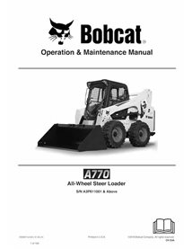 BOBCAT-A770-6990871 Bobcat A770 skid steer loader pdf operation & maintenance manual