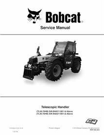 BOBCAT-TL3070-7319658 Bobcat TL3070HB manipulador telescópico pdf manual de serviço