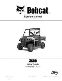 BOBCAT-3600-7252955 Bobcat 3600 véhicule utilitaire pdf manuel de service.
