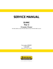 New Holland D180C Tier 2 crawler dozer service manual - New Holland Construction manuals - NH-47907879