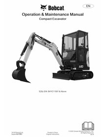 BOBCAT-E20z-7416755OM Bobcat E20z compact excavator pdf operation and maintenance manual