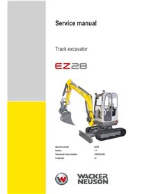 WN-1000291439-1-7-SM-EN Manual de servicio en PDF de la excavadora compacta Wacker Neuson EZ28 (1000291439)