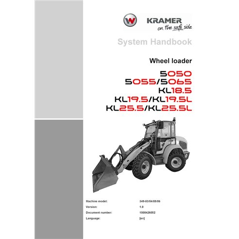 WN-1000426052-1-0-SH-EN Manual do sistema em PDF da pá carregadeira Wacker Neuson Kramer 5050, 5055, 5065, KL18.5, KL19.5, KL...