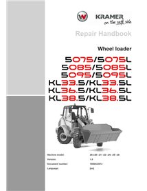 WN-1000433013-1-0-RM-EN Manual de reparación en PDF de las cargadoras de ruedas Wacker Neuson Kramer 5075, 5085, 5095, KL33.5...