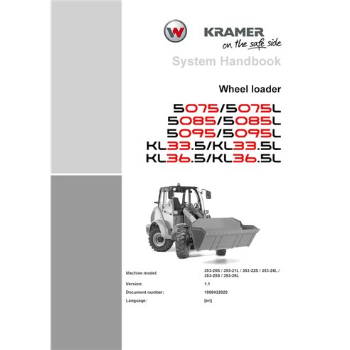 WN-1000433020-1-1-SH-EN Wacker Neuson Kramer 5075, 5085, 5095, KL33.5, KL36.5 wheel loader pdf repair handbook (1000433020)