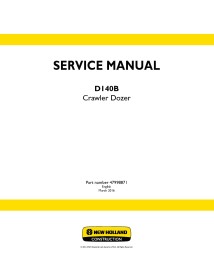 New Holland D140B crawler dozer service manual - New Holland Construction manuals - NH-47998871