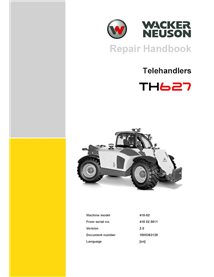 WN-1000363128-2-0-RM-EN Manuel de réparation du chariot télescopique Wacker Neuson TH627 (pdf) (1000363128)