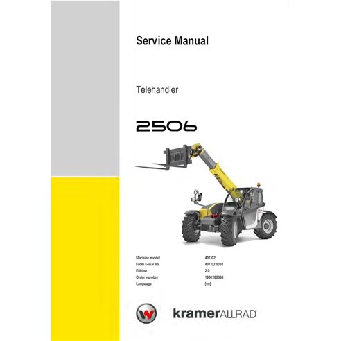 WN-1000262363-2-0-SM-EN Wacker Neuson 2506 telescopic handler pdf service manual (1000262363 )