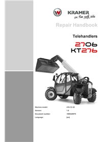 WN-1000425970-1-0-RM-EN Manual de reparación en PDF de las manipuladoras telescópicas Wacker Neuson Kramer 2706 y KT276 (1000...