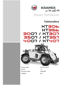 WN-1000447607-1-0-RM-EN Manual de reparo em PDF para manipuladores telescópicos Wacker Neuson Kramer KT306, KT356, 3007, KT30...