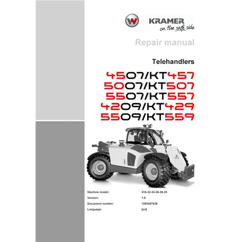 WN-1000447628-1-0-RM-EN Wacker Neuson Kramer 4507, KT457, 5007, KT507, 5507, KT557, 4209, KT429, 5509, KT559 telescopic handl...