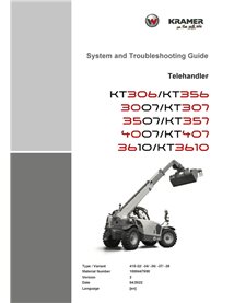 WN-1000447690-2-STH-EN Manual de instruções em PDF e problemas do manipulador telescópico Wacker Neuson Kramer KT306, KT356, ...