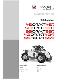 WN-1000447714-1-0-SM-EN Manuel d'utilisation du système de chariot télescopique Wacker Neuson Kramer 4507, KT457, 5007, KT507...
