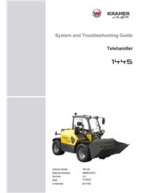 WN-2000615270-2-3-STG-EN Guía del sistema y solución de problemas del manipulador telescópico Wacker Neuson Kramer 1445 (PDF)...