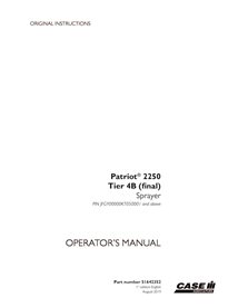 CASE-51642352-OM-EN Case Patriot 2250 Tier 4B PIN JFGY00000KT050001- sprayer pdf operator's manual (51642352)