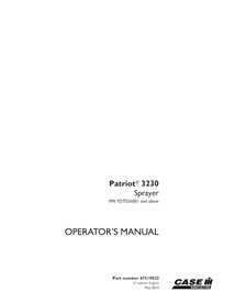 CASE-47519022-OM-EN Manual del operador del pulverizador Case Patriot 3230 PIN YDT036001 (PDF) (47519022)